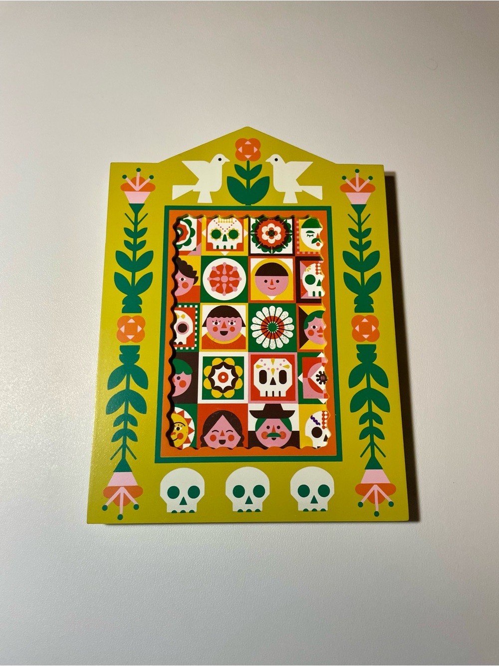 Dia De Los Muertos Picture Frame 4”x6” NWT Decor Skulls Goth Celebrate NWT